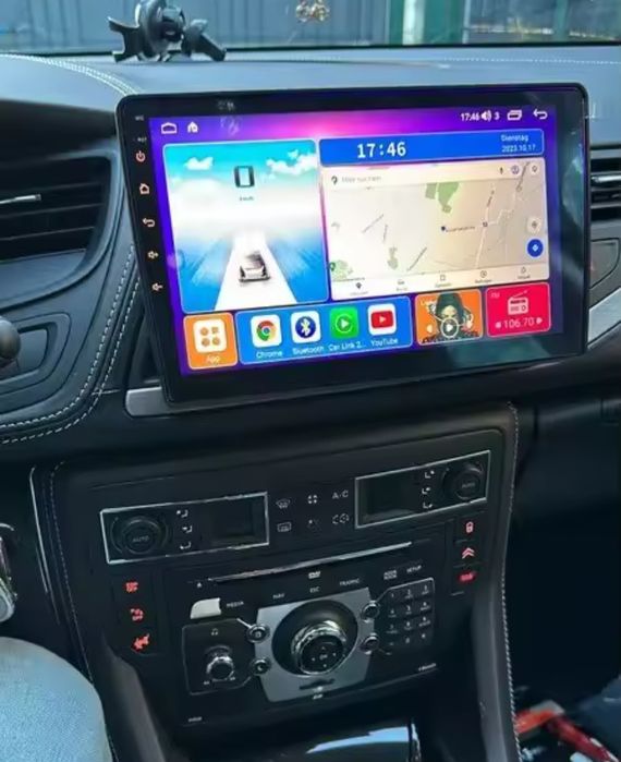 Rádio Citroën C5 Android 14 com GPS