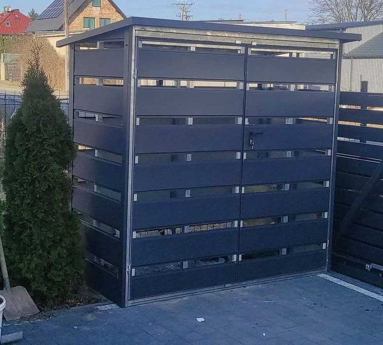 Wiata śmietnikowa panelowa DOWOLNY KOLOR