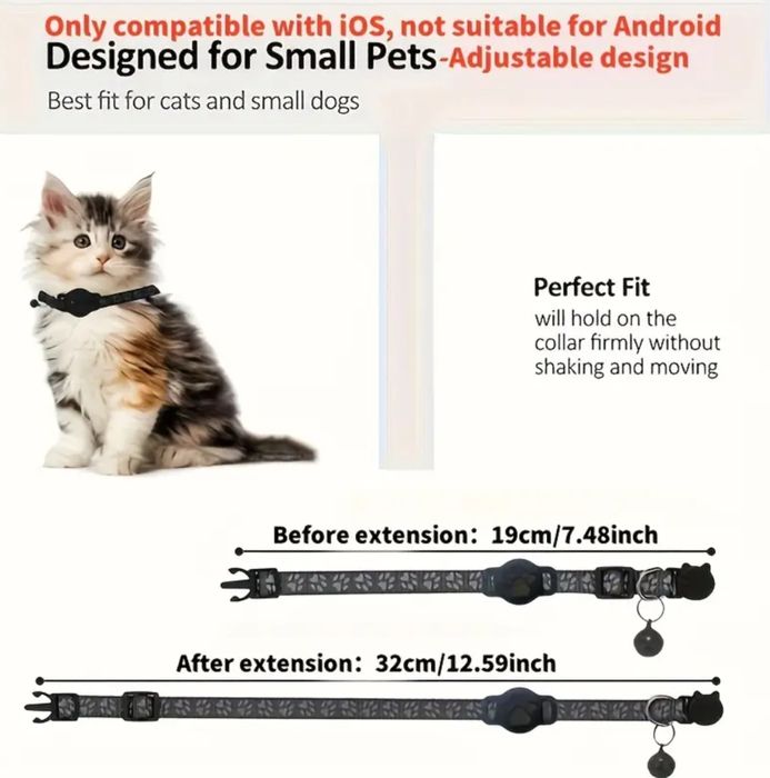 Coleira de localizacao para caes e gatos GPS