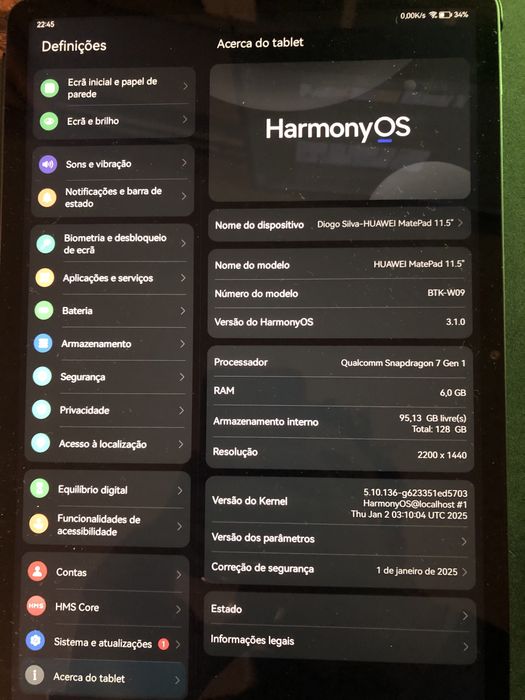 Huawei Mate Pad 11.5 6gb Ram