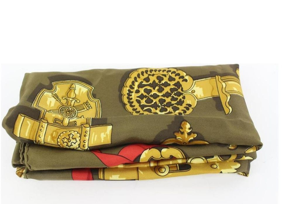 Hermes 1970 роки шикарна вінтажна шовкова хустка