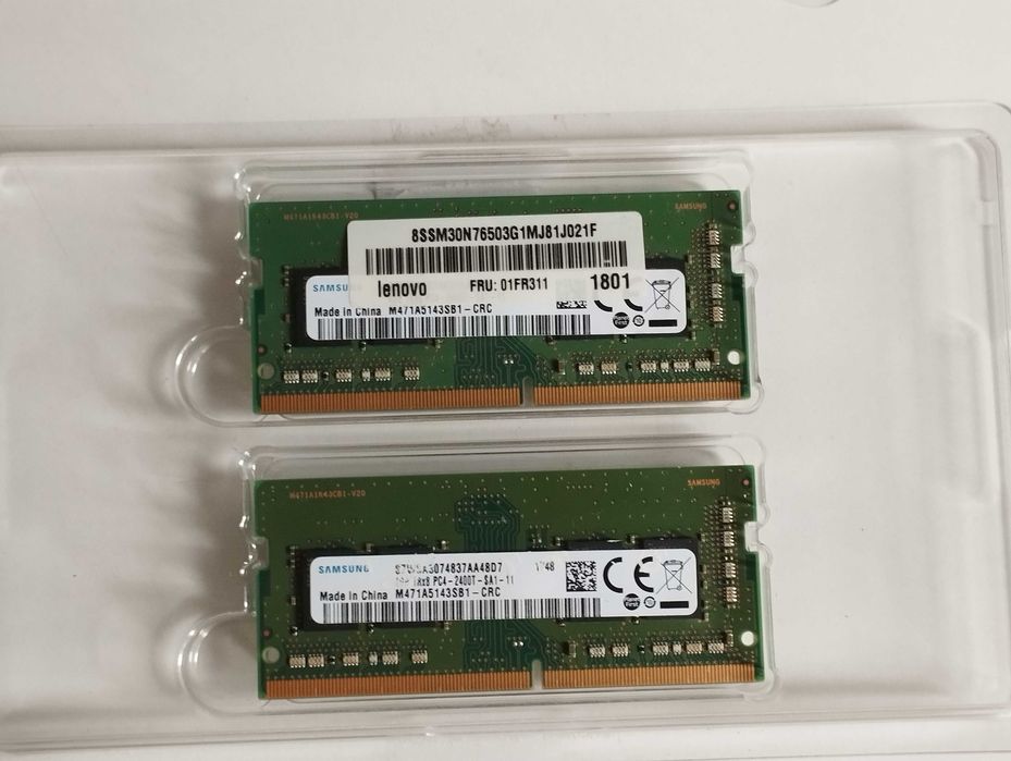 Память Samsung для ноутбука sodimm 2х4Gb ddr 4 2.400 МГц (всего 8Gb)