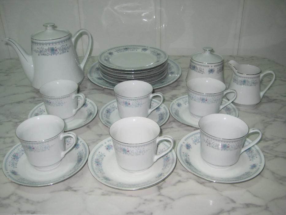 Serviço chá 6 pessoas completo, anos 90(NOVO)