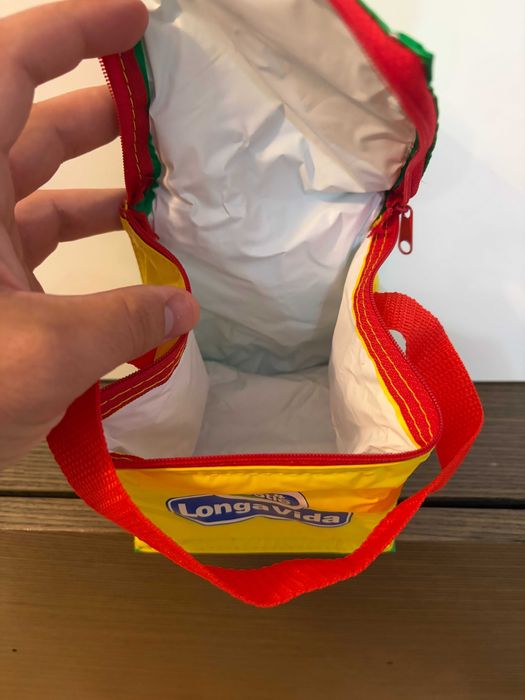 Lancheira Térmica Peq Ver/Ama - Vintage - "Nestlé Longa Vida" - Nova