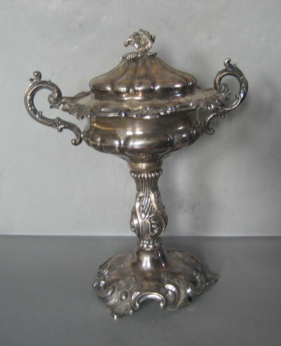 Cukiertnica Srebrna XIX w .  Szwecja , R5 1871 r. Waga 568 gr.