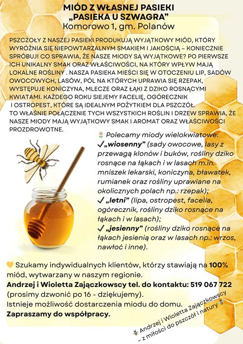 Naturalny miód 0,9l