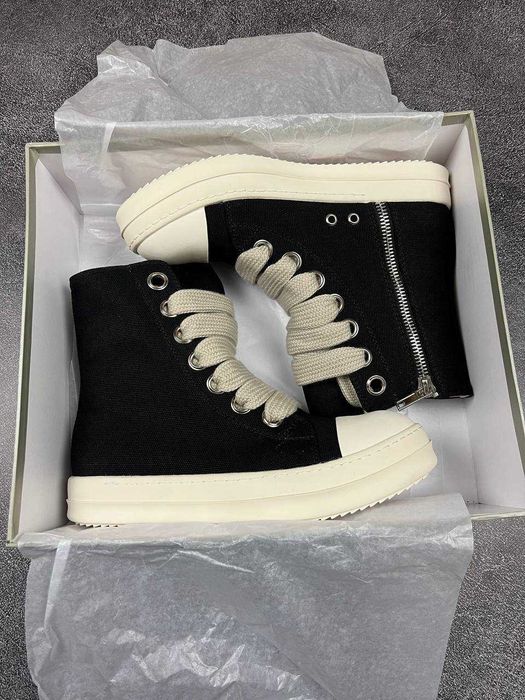 !PREMIUM! Rick Owens Ramones Black White 36 37 38 39 40 41 42 43 44 45