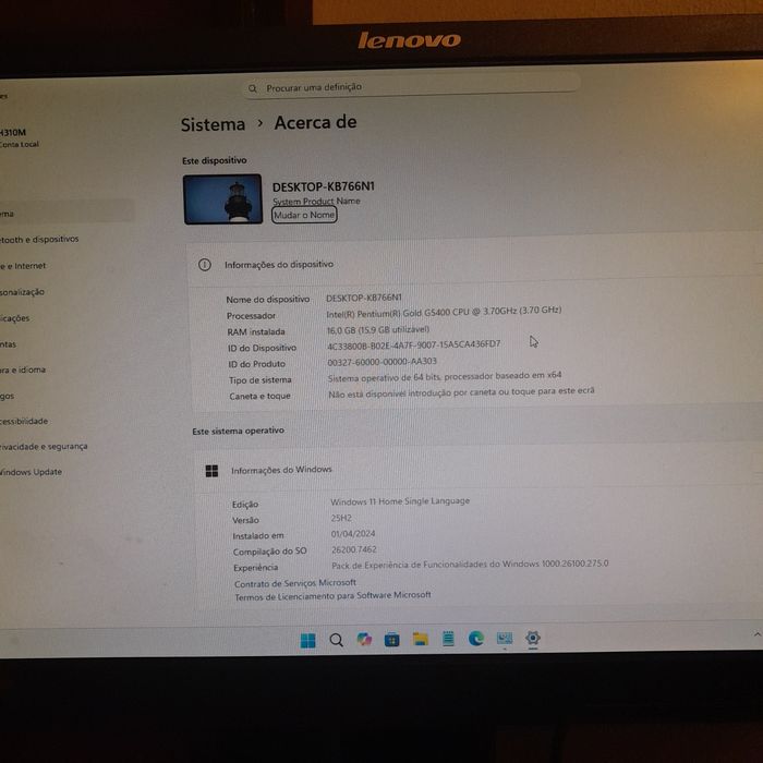 Pc completo, (DDR4, W11 ready), ou peças em separado