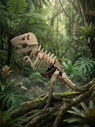 Динозавр 3D пазл