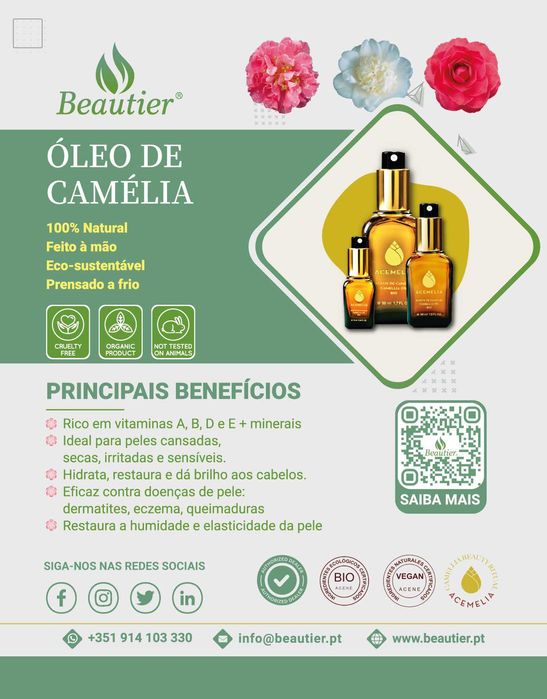 ÓLEO DE CAMÉLIA BIO