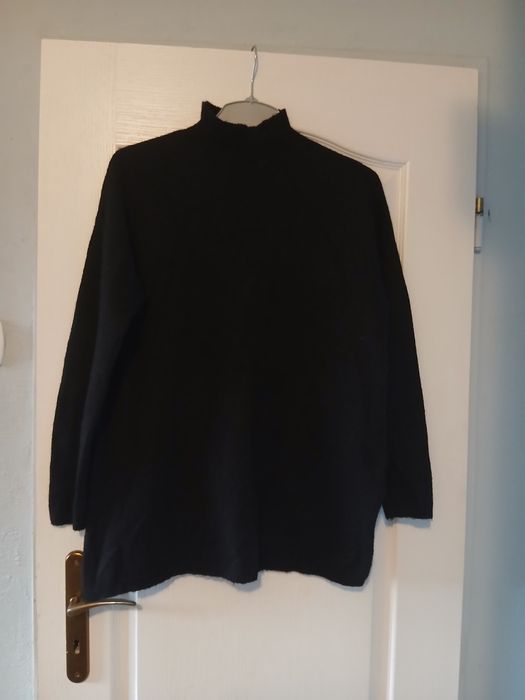 Sweter czarny vero moda półgolf tanio hit