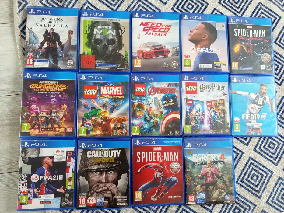 Sprzedam gry na konsole PS 4