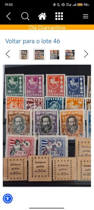 Selos raros de muito bom valor filatelia