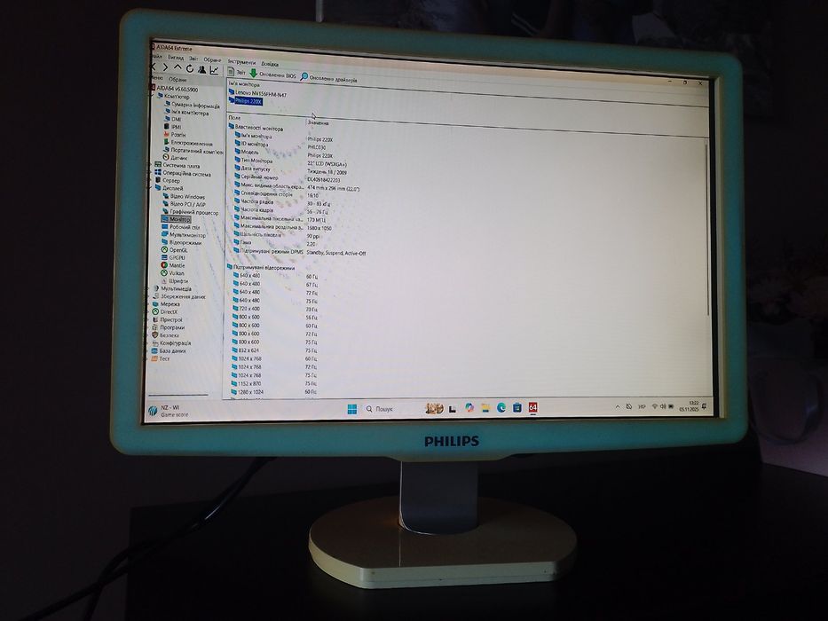 Монітор 22" Philips 220x1sw