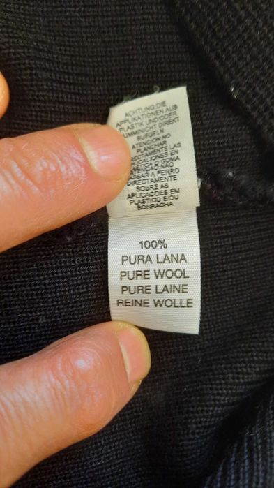 Camisola 100% pura lã, com fecho 1/4 - nova