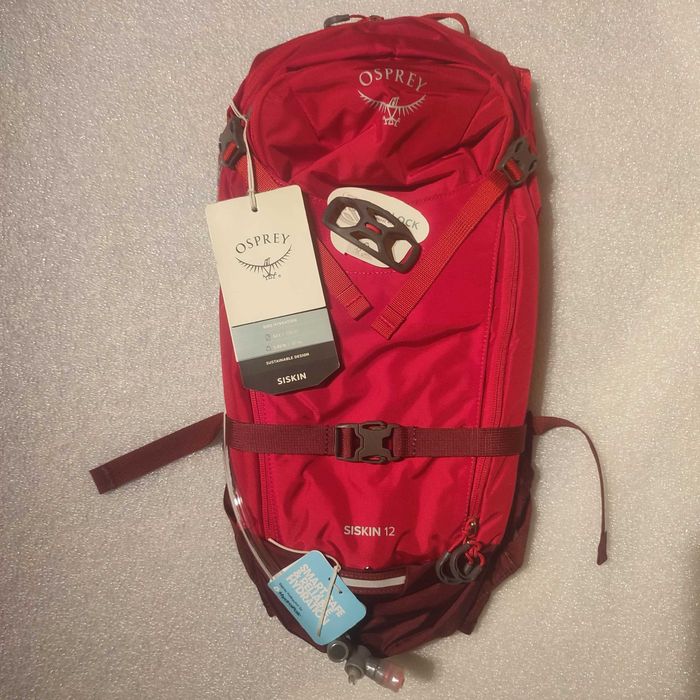 Plecak rowerowy męski Osprey Siskin 12 ultimate red + bukłak 2,5 litra