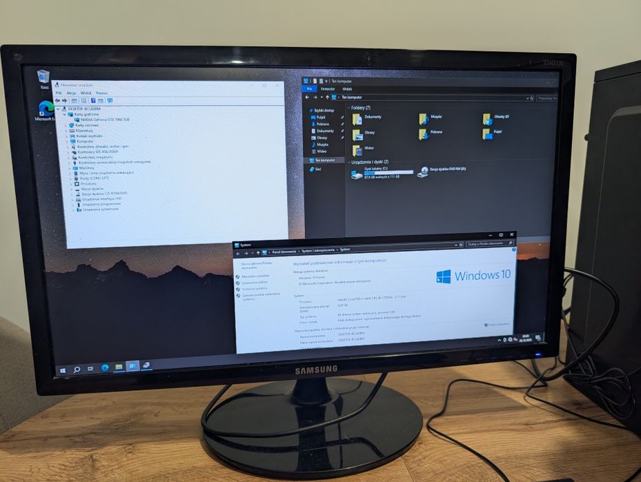 Komputer Zestaw Gamingowy PC | GTX 1060 | Monitor Samsung 24"