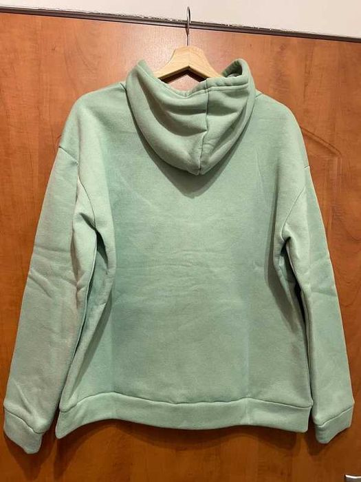 Zielona Bluza z kapturem oversize L Shein