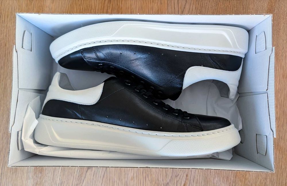 Sneakersy męskie Lurso Tremblay Black | 100% skóra