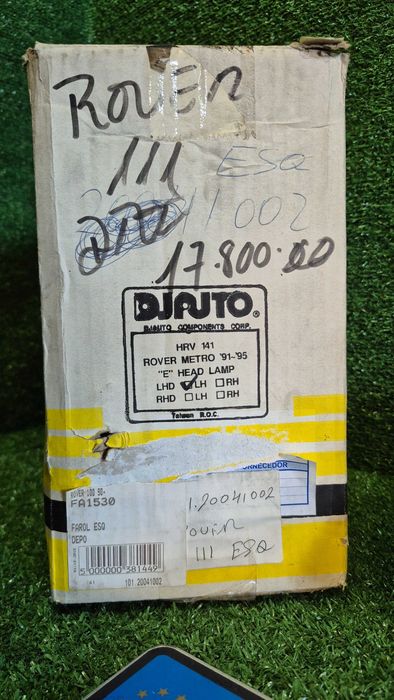 Otica Farol Esquerdo Rover 100 Metro 1991 a 1995 Ref. MRV141-H081 NOVO