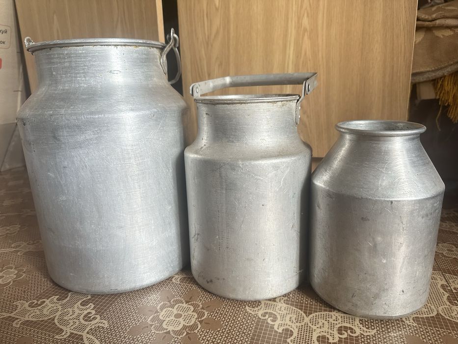Продам бідони алюмінійові  3л, 5л, 10л