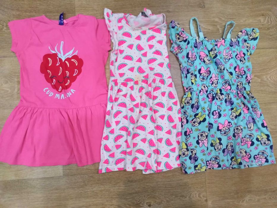 3 sukienki 110/116