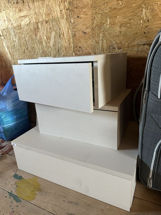 Тумба навісна Світ Меблів Тая 550x160x410 мм кашемір/кашемір