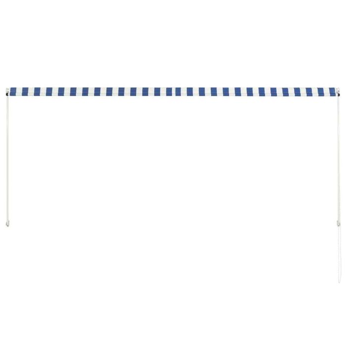 Toldo retrátil 300x150cm azul e branco vidaXL - Novo - Lacrado de fábrica