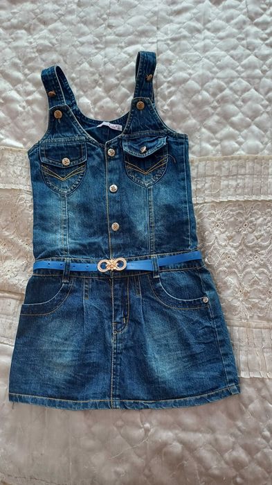 Джинсовий сарфан (на 7-10років)