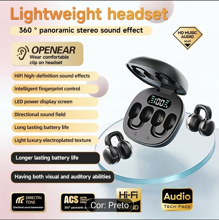 Auriculares Bluetooth Open Ear – NOVOS