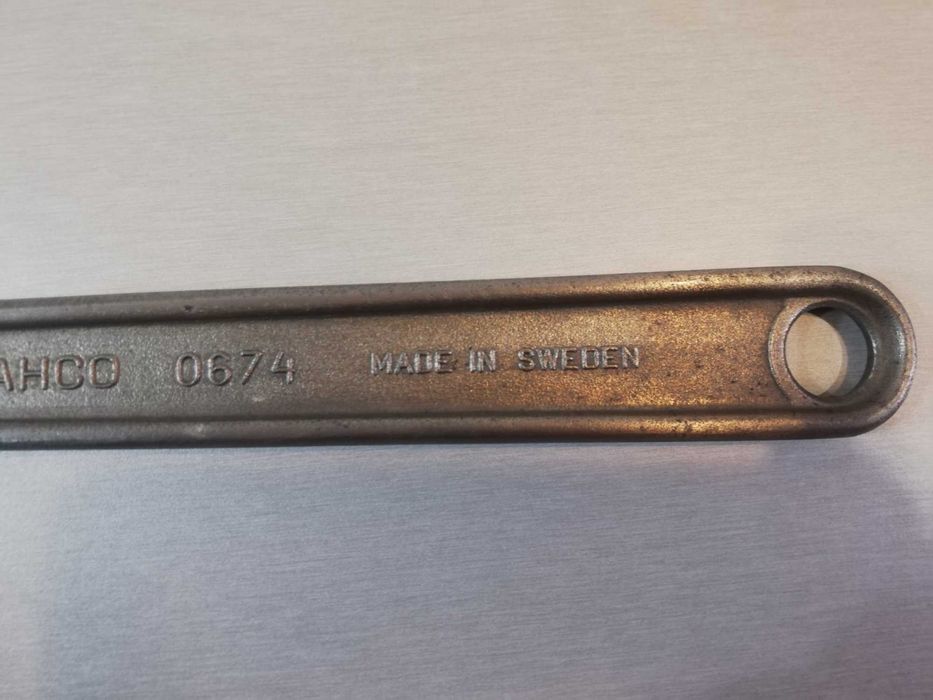 Chave Inglesa BAHCO,  0674,  15" Made in Sweden