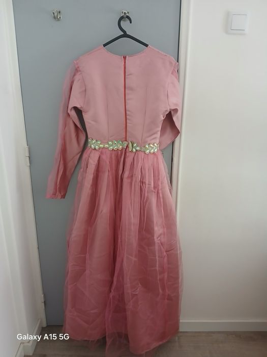 Vestido Longo Rosa - Sob medida- Usado 1x