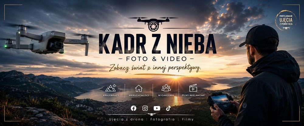 Zdjęcia, filmy z drona wesela, śluby, imprezy