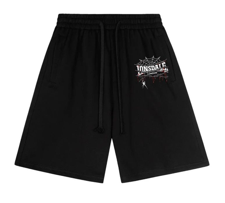 Спортивные шорты Lonsdale London Logo черные лонсдейл Новые модели