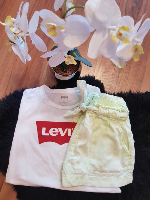 Cudny zestaw:) bluzeczka LEVI'S spodenki roz 146/152