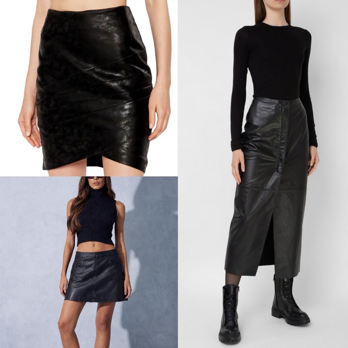 Спідниця з Натуральної шкіри юбка sandro