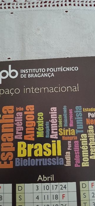 Calendário de mesa, de 2016
