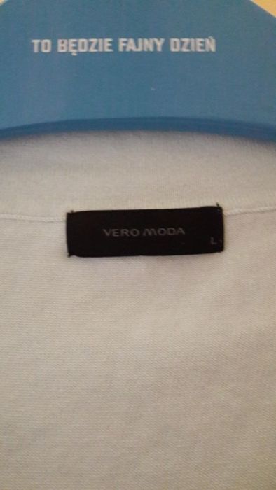 Vero Moda lekki , świetny sweterek elastic blue pastel r L
