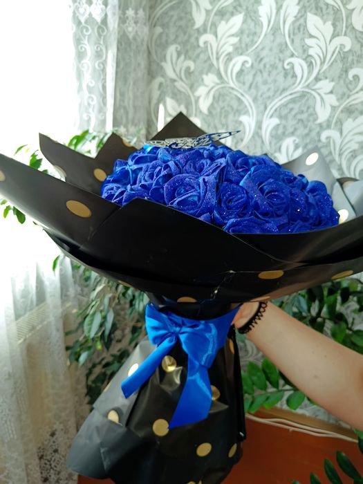 Букети з атласних стрічок