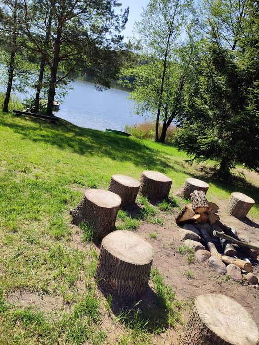 Dwa Domki Własna Linia brzegowa Mazury Domek nad jeziorem Noclegi Ełk