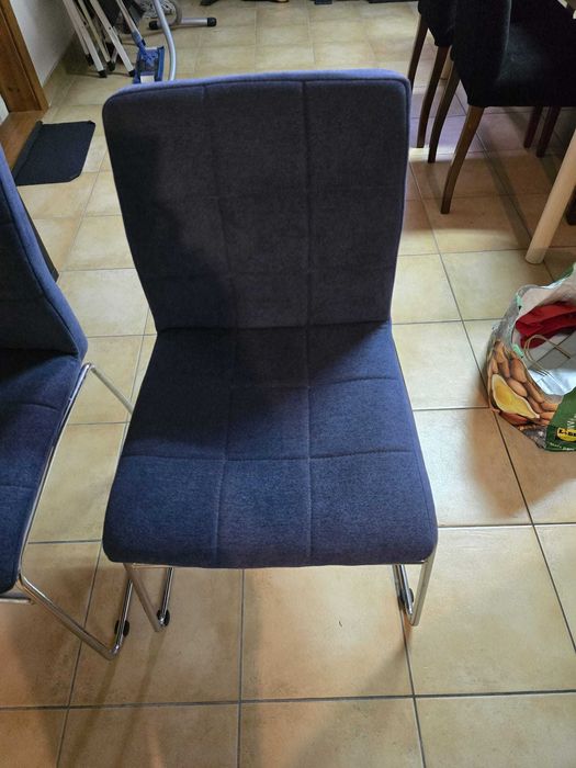3 Cadeiras Tobi Design Azul Ganga Novas