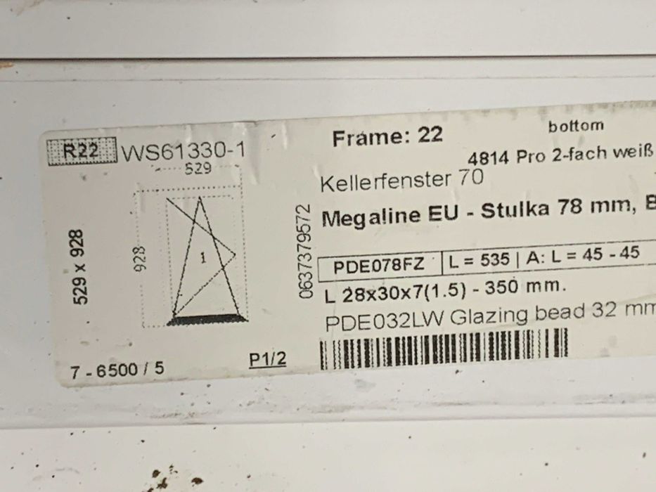 Okno plastikowe  53x93 50x90 NOWE lewe