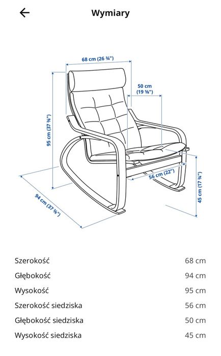 Fotel poang IKEA