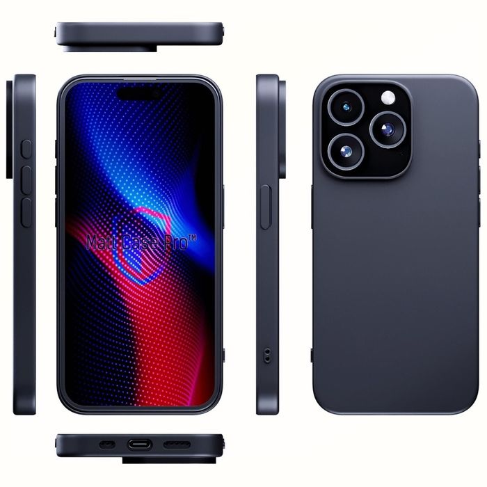 Etui do iPhone 15 Pro 3MK Matt Case Pro matowa obudowa + mikrofibra