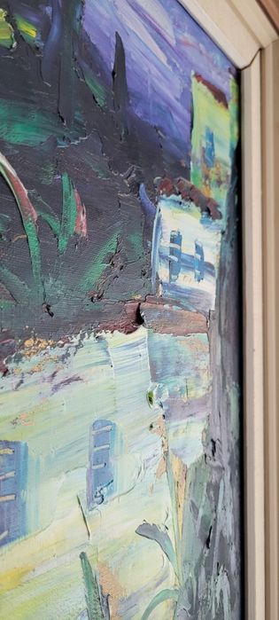 Obraz Olejny Erik Lo Ohlqvist Pejzaż Śródziemnomor