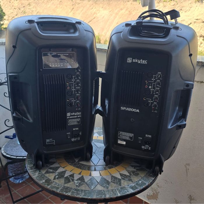 Colunas Amplificadas SKYTEC 1200 A Bluetooth MP3