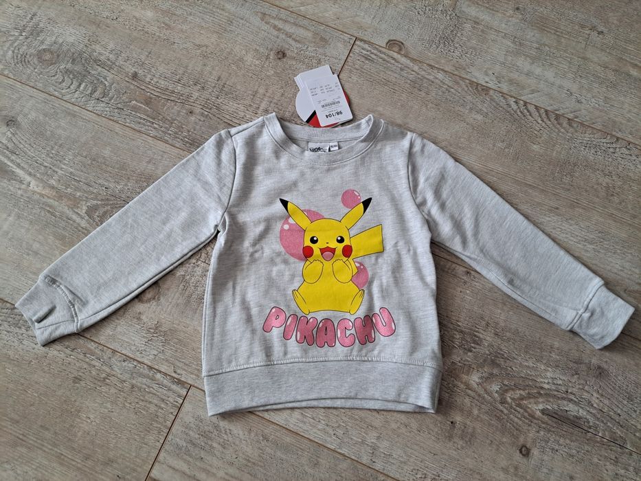 Bluza dresowa dziewczęcą - Pikachu - rozm 98/104