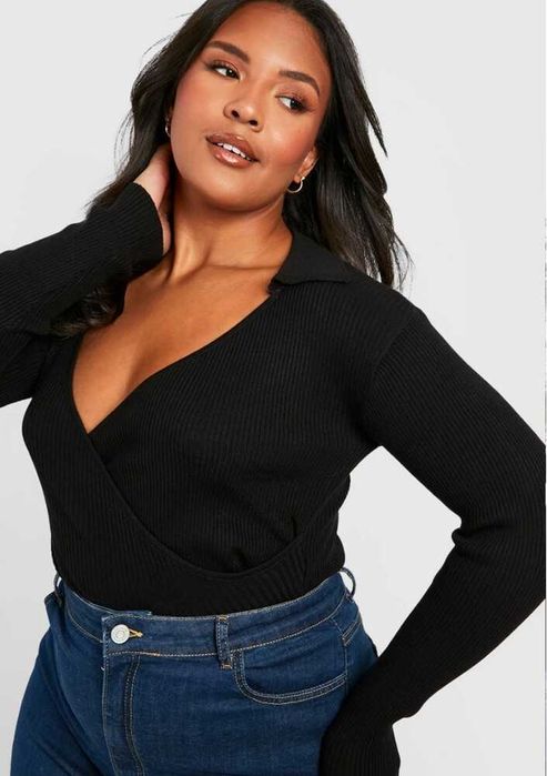 Boohoo боді рубчик