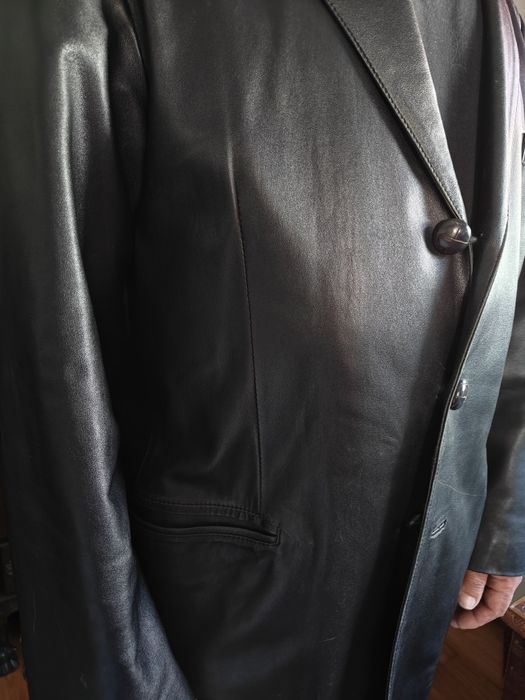 casaco 100% pele genuína como novo homem L