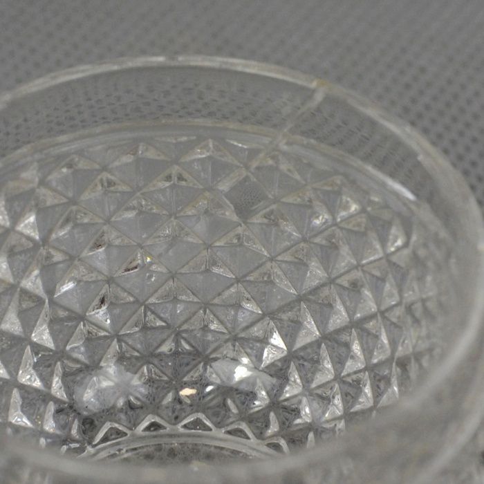 Conjunto de 5 pequenas canecas de Ponche em Cristal